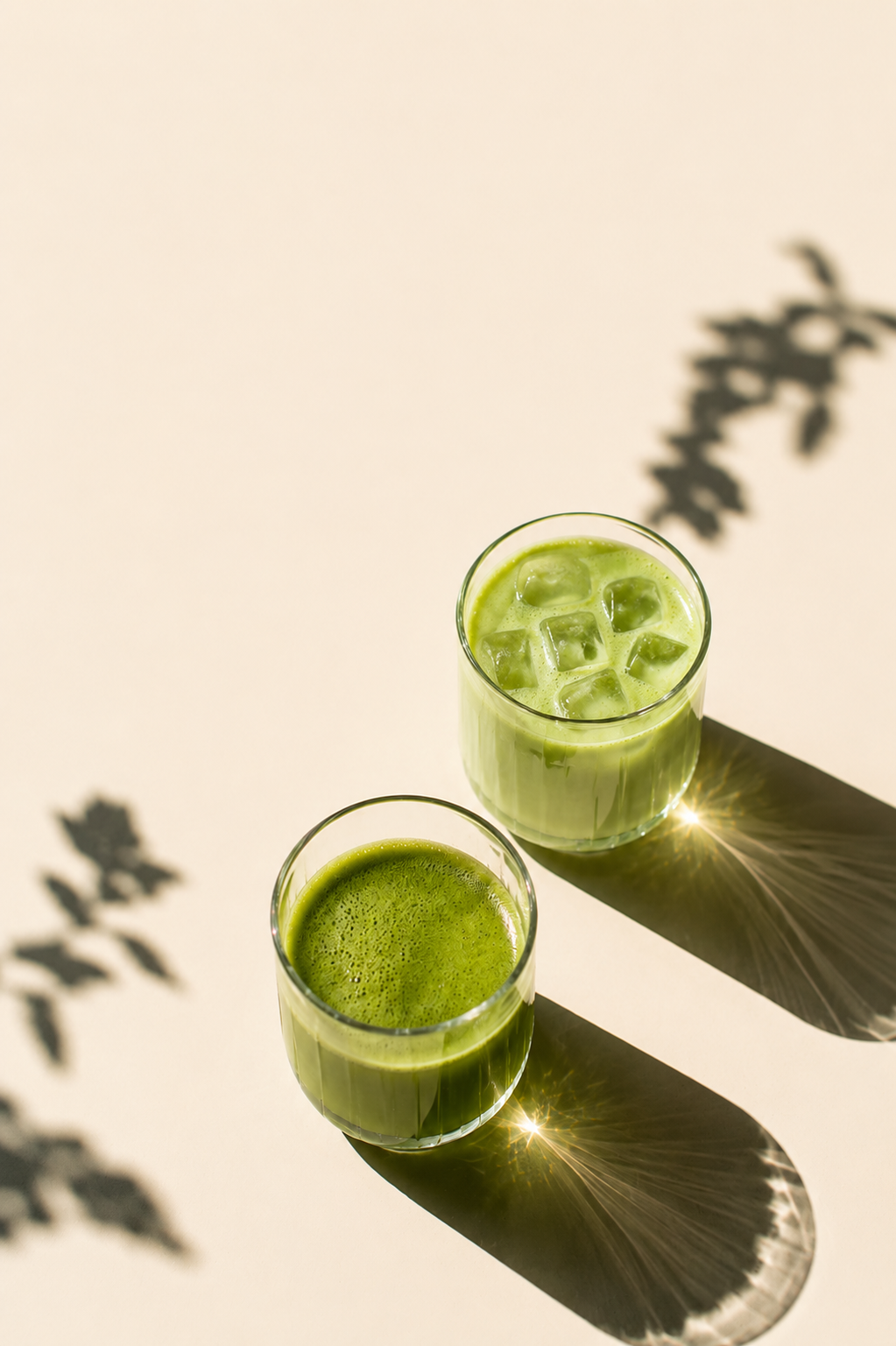 ORTEANA matcha latte prepared as part of a daily ceremonial matcha ritual